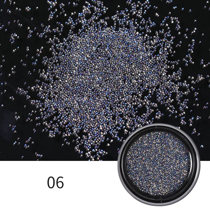 Nail Art Gemstone Kit with Black Storage Box