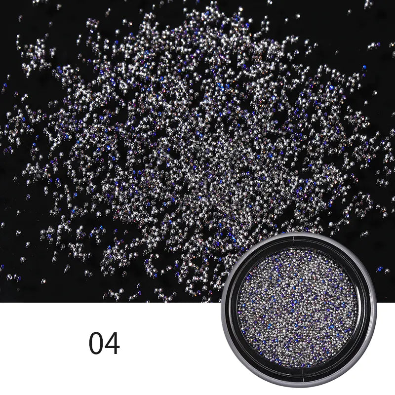 Nail Art Gemstone Kit with Black Storage Box