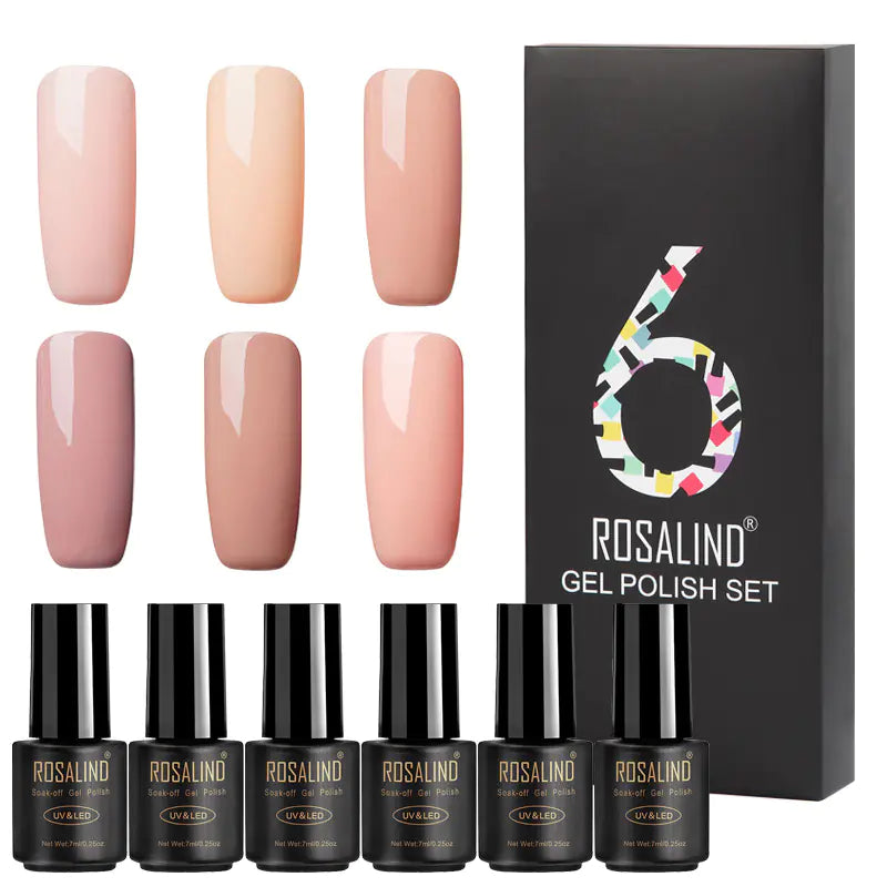 Vibrant 6-Pack Nail Gel Collection