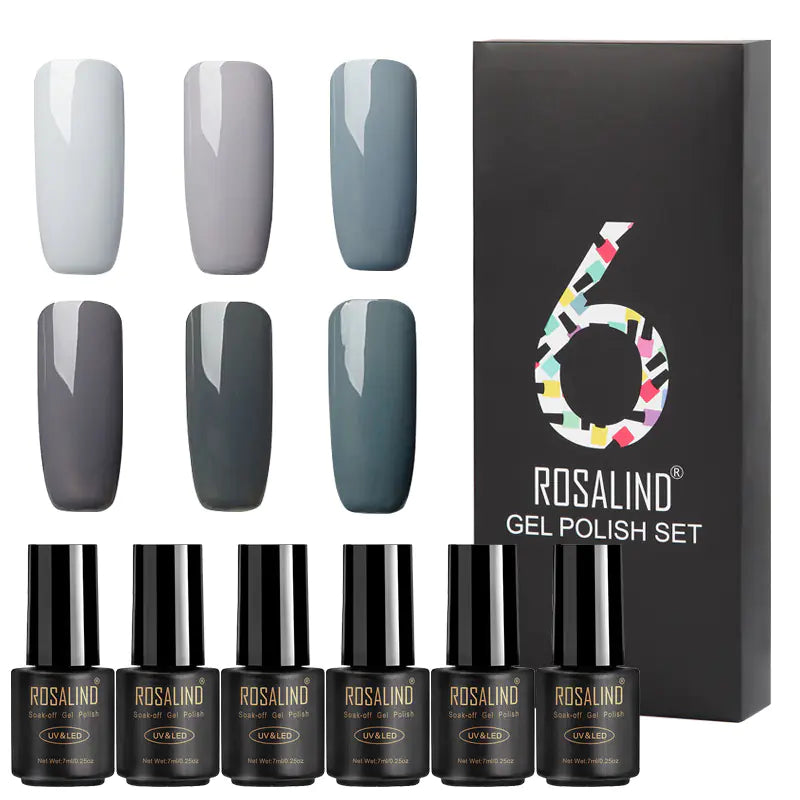 Vibrant 6-Pack Nail Gel Collection