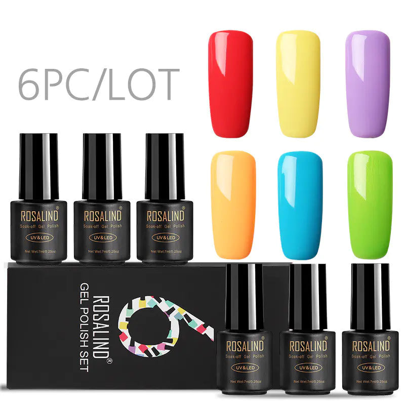 Vibrant 6-Pack Nail Gel Collection