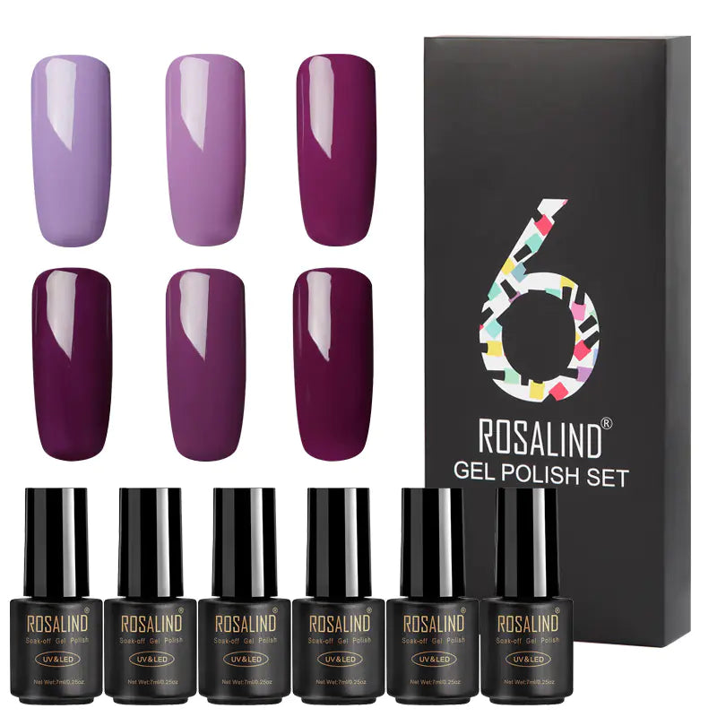 Vibrant 6-Pack Nail Gel Collection
