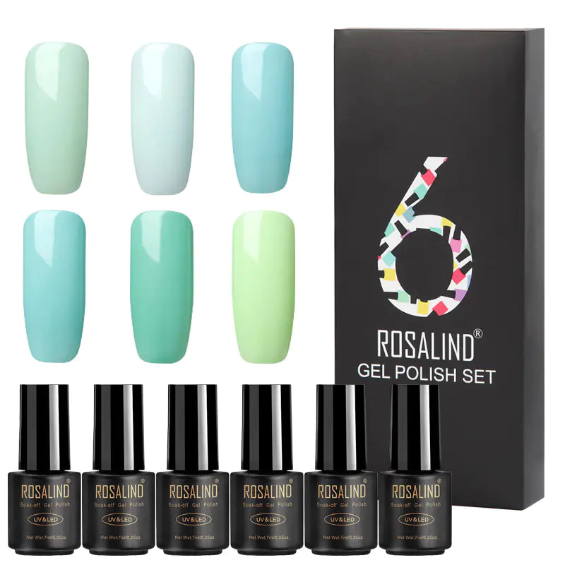 Vibrant 6-Pack Nail Gel Collection