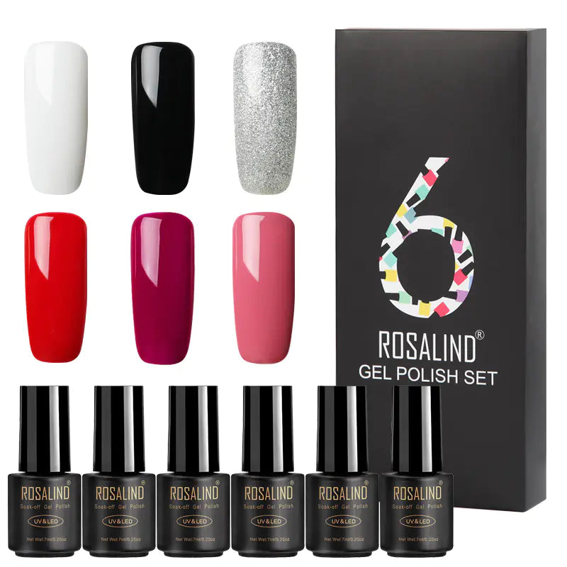 Vibrant 6-Pack Nail Gel Collection