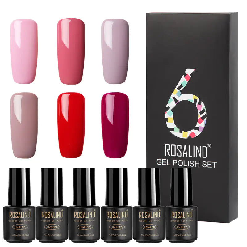 Vibrant 6-Pack Nail Gel Collection