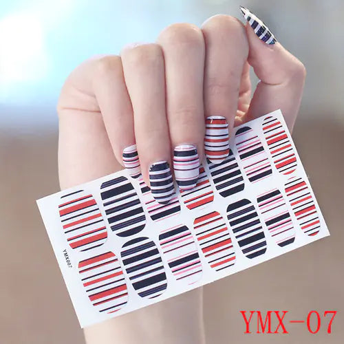 Korean Elegant 3D Nail Decals Set