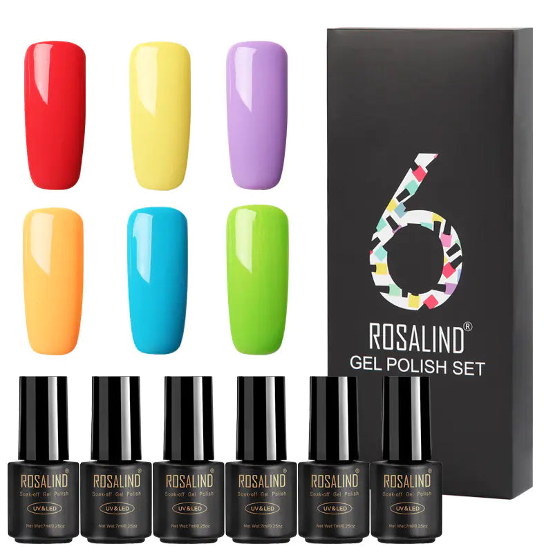 Vibrant 6-Pack Nail Gel Collection