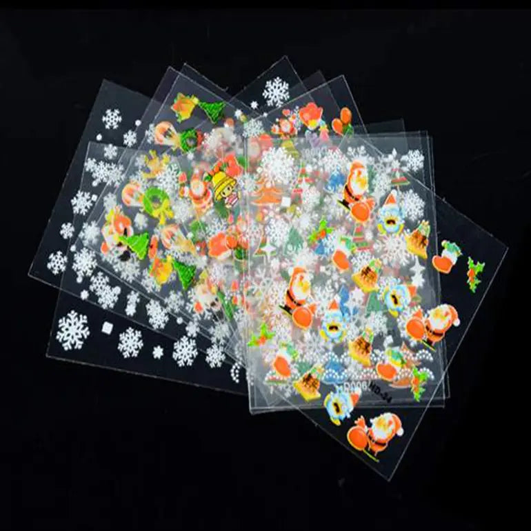 Festive 3D Nail Art Stickers