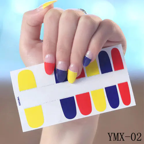 Korean Elegant 3D Nail Decals Set