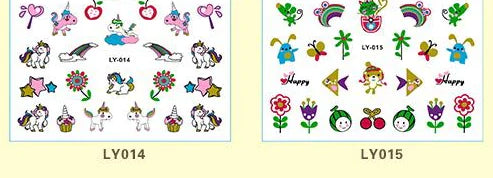 Glitter Critter Nail Decals - Kids
