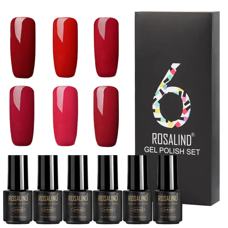 Vibrant 6-Pack Nail Gel Collection