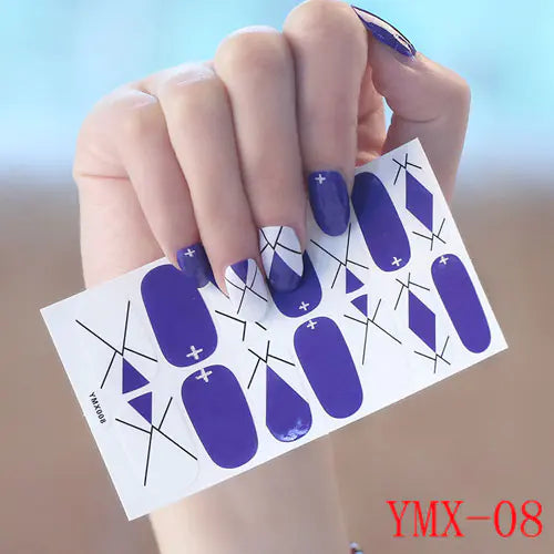 Korean Elegant 3D Nail Decals Set