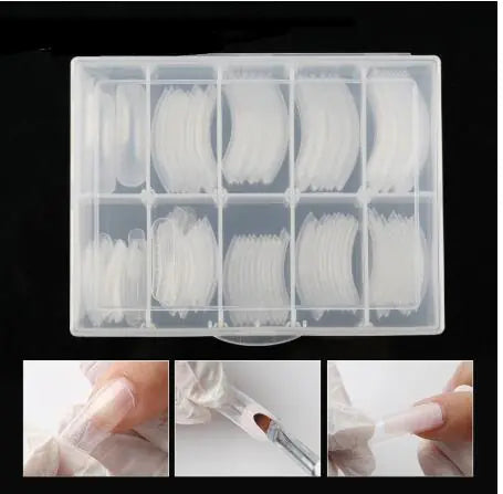 Crystal Clear Nail Form Kit - 120 Pcs