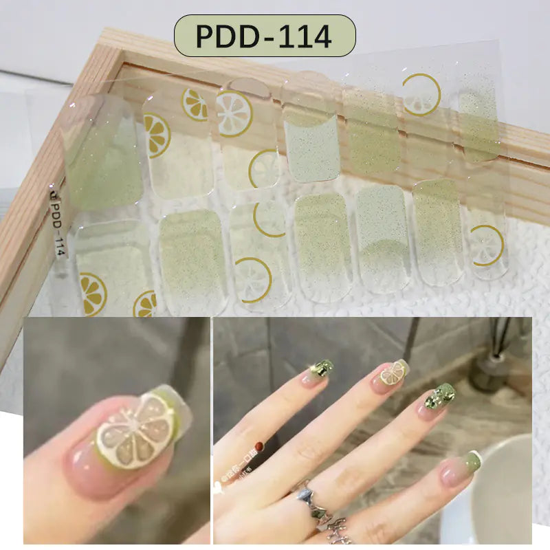 Chic 3D Heart Nail Decals for Spring/Summer