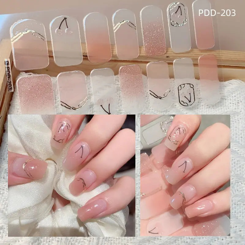Chic 3D Heart Nail Decals for Spring/Summer