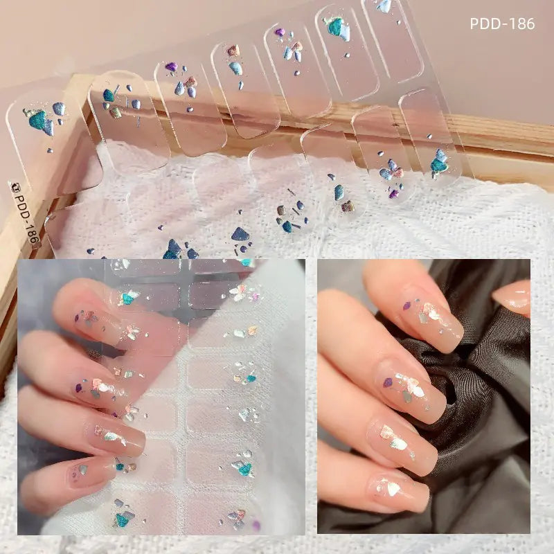 Chic 3D Heart Nail Decals for Spring/Summer