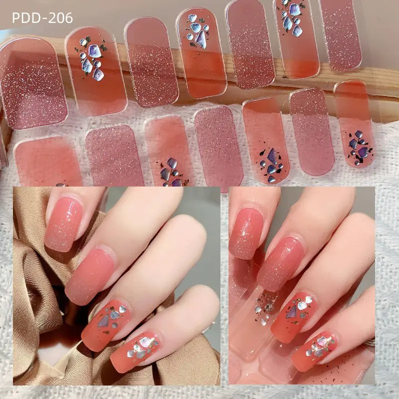 Chic 3D Heart Nail Decals for Spring/Summer