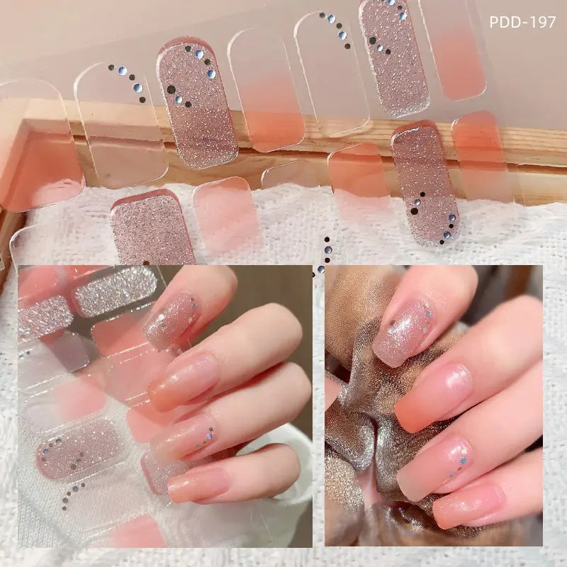 Chic 3D Heart Nail Decals for Spring/Summer