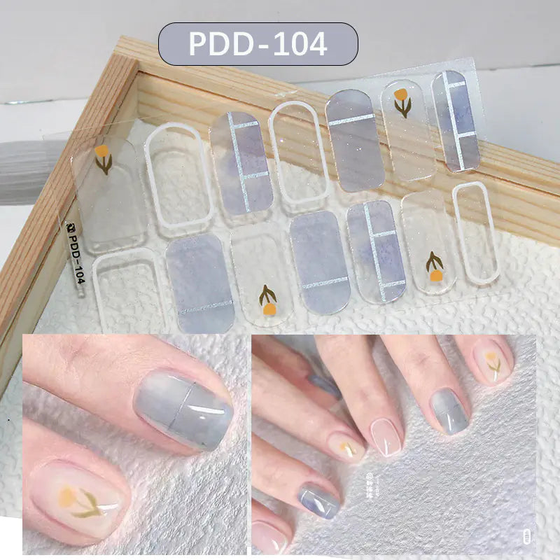 Chic 3D Heart Nail Decals for Spring/Summer