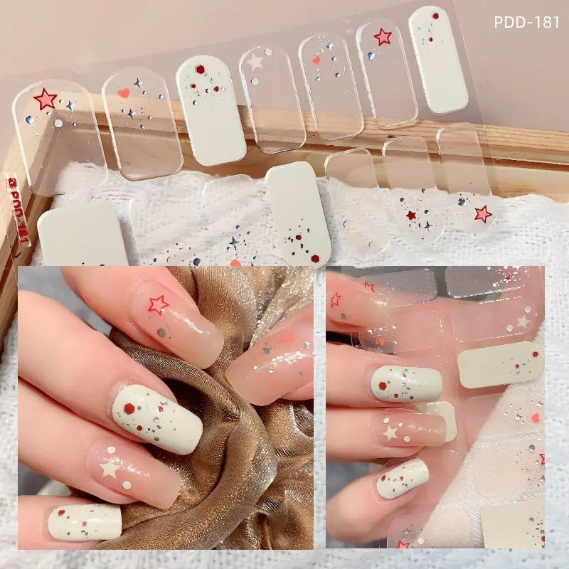 Chic 3D Heart Nail Decals for Spring/Summer