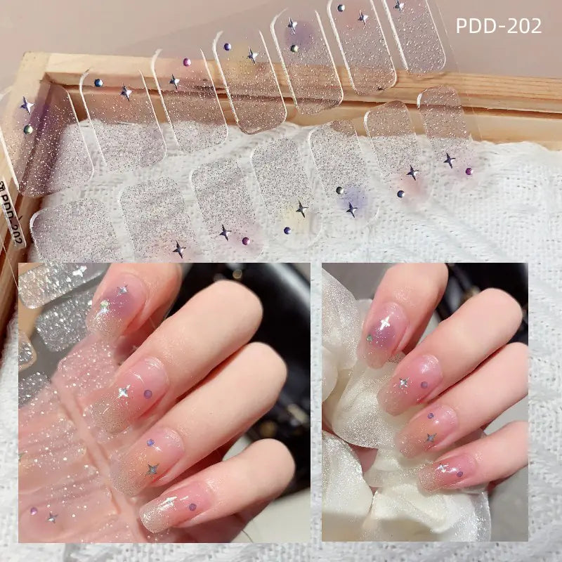 Chic 3D Heart Nail Decals for Spring/Summer