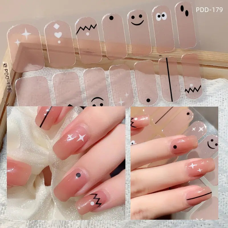 Chic 3D Heart Nail Decals for Spring/Summer