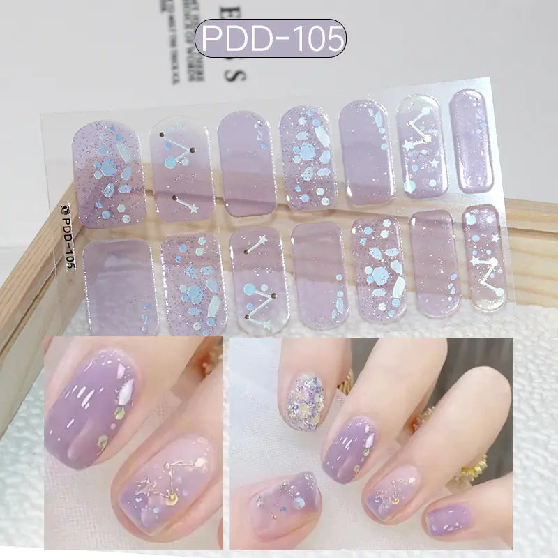 Chic 3D Heart Nail Decals for Spring/Summer