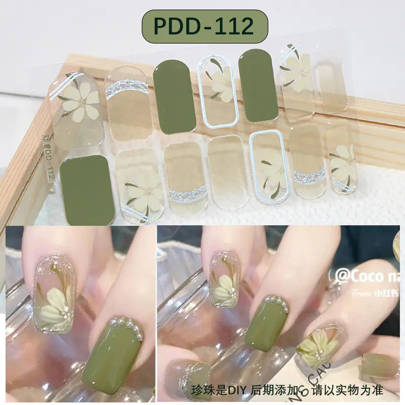 Chic 3D Heart Nail Decals for Spring/Summer