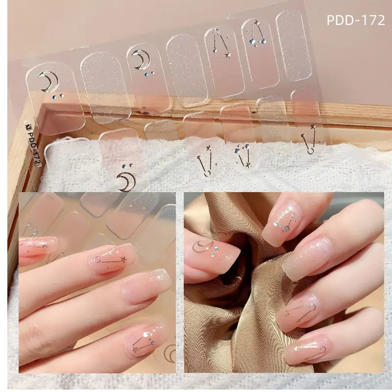 Chic 3D Heart Nail Decals for Spring/Summer