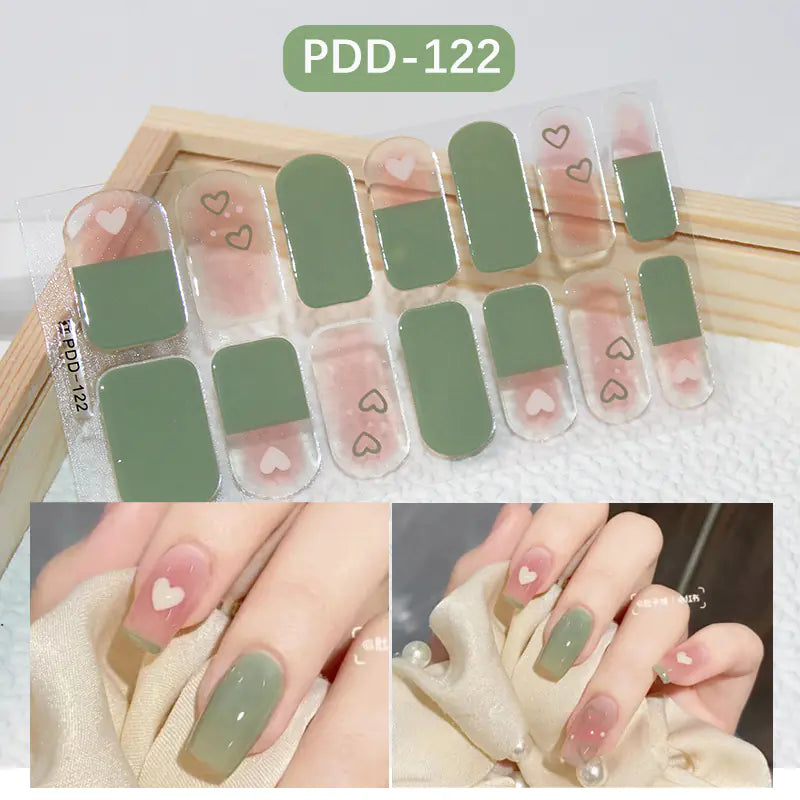 Chic 3D Heart Nail Decals for Spring/Summer