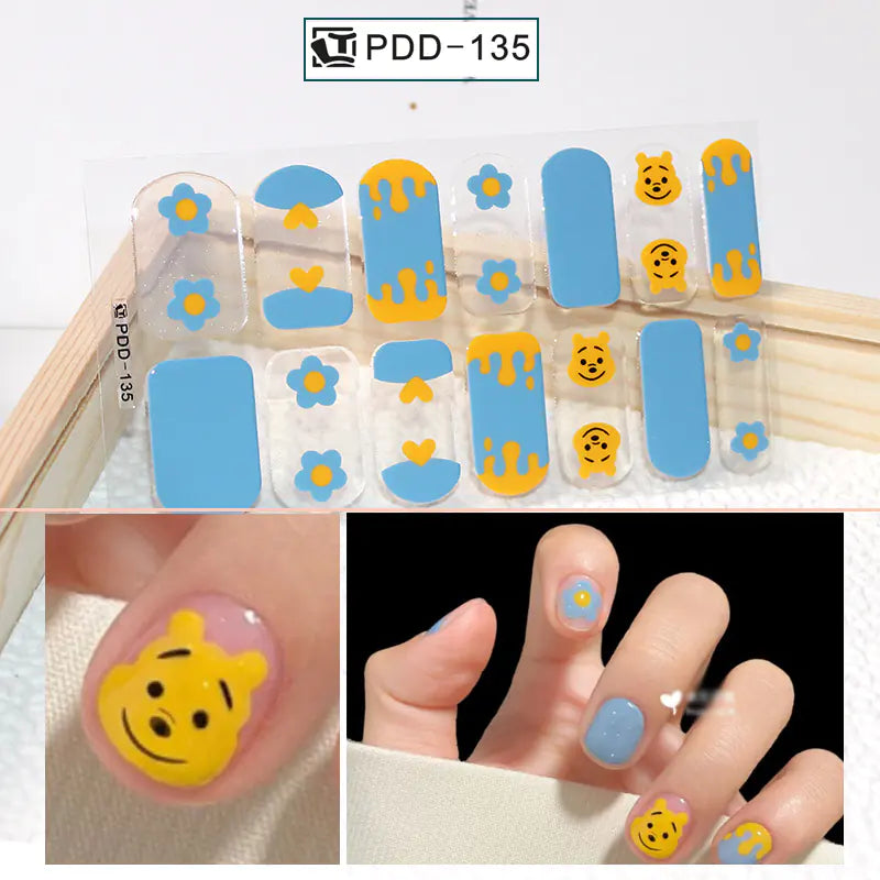 Chic 3D Heart Nail Decals for Spring/Summer