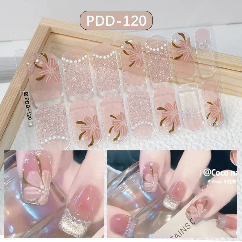 Chic 3D Heart Nail Decals for Spring/Summer