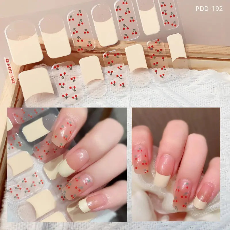 Chic 3D Heart Nail Decals for Spring/Summer