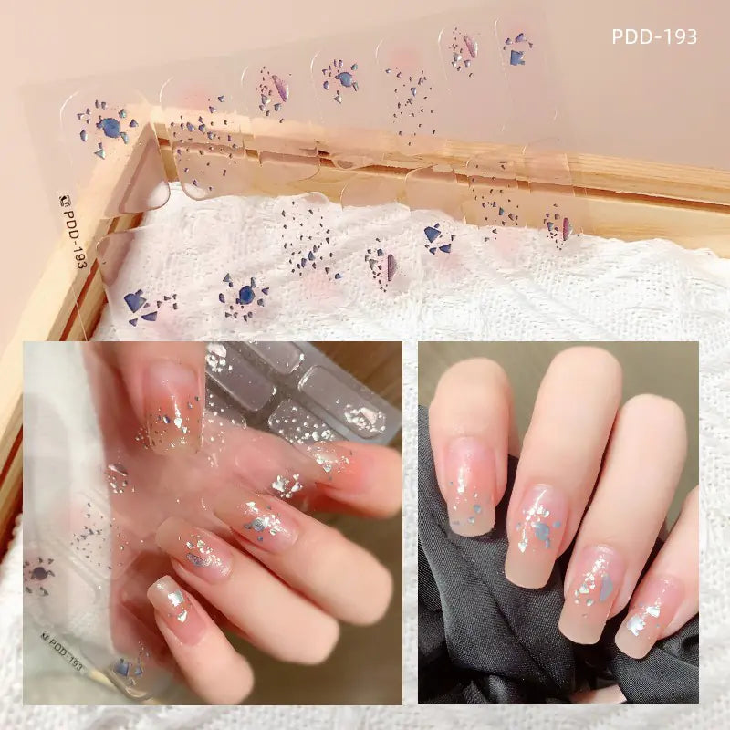 Chic 3D Heart Nail Decals for Spring/Summer