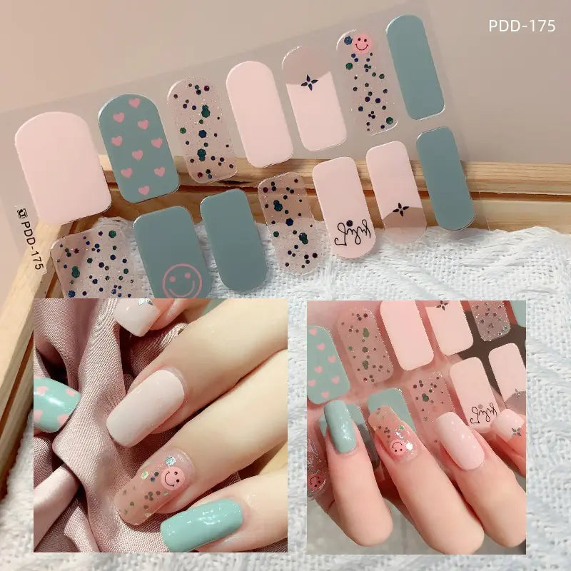 Chic 3D Heart Nail Decals for Spring/Summer