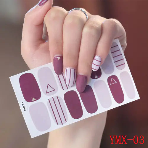 Korean Elegant 3D Nail Decals Set