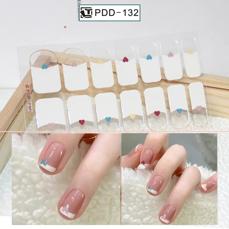 Chic 3D Heart Nail Decals for Spring/Summer