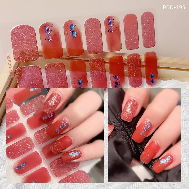 Chic 3D Heart Nail Decals for Spring/Summer