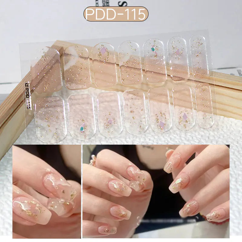 Chic 3D Heart Nail Decals for Spring/Summer