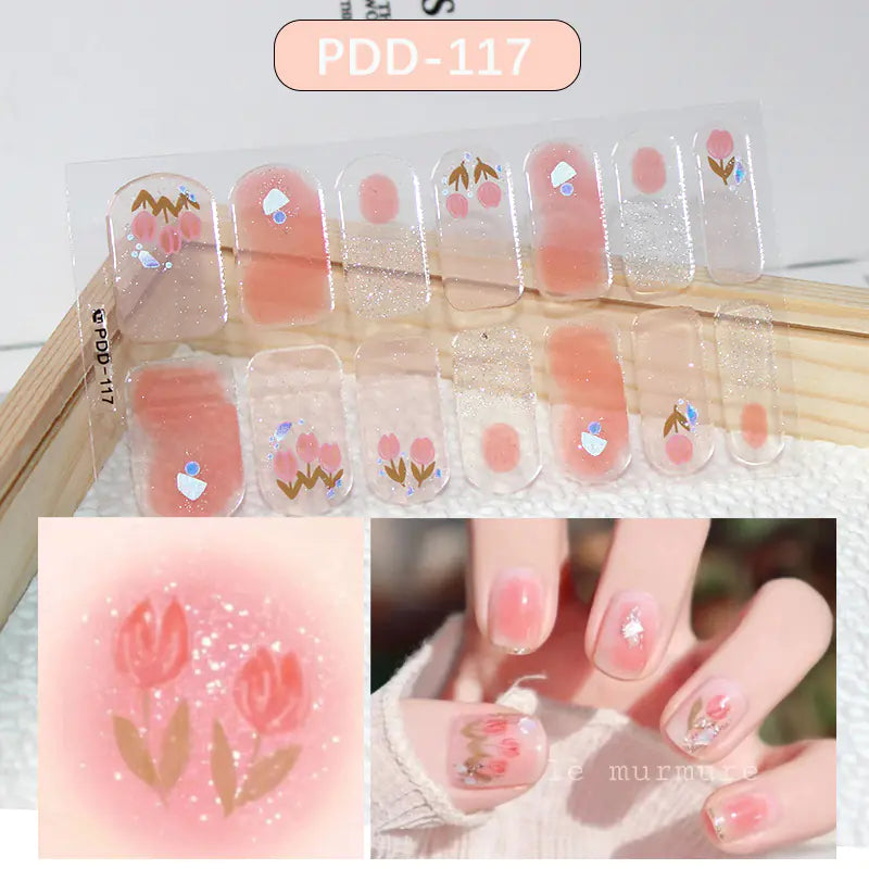Chic 3D Heart Nail Decals for Spring/Summer