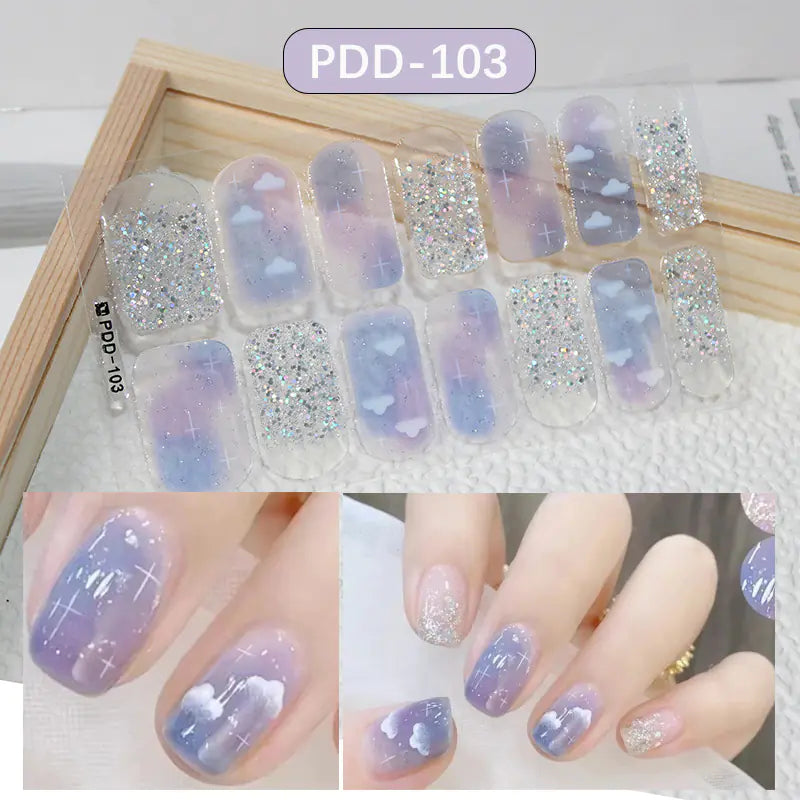 Chic 3D Heart Nail Decals for Spring/Summer