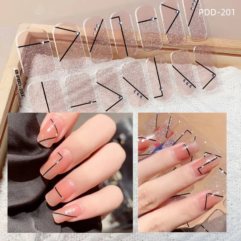 Chic 3D Heart Nail Decals for Spring/Summer