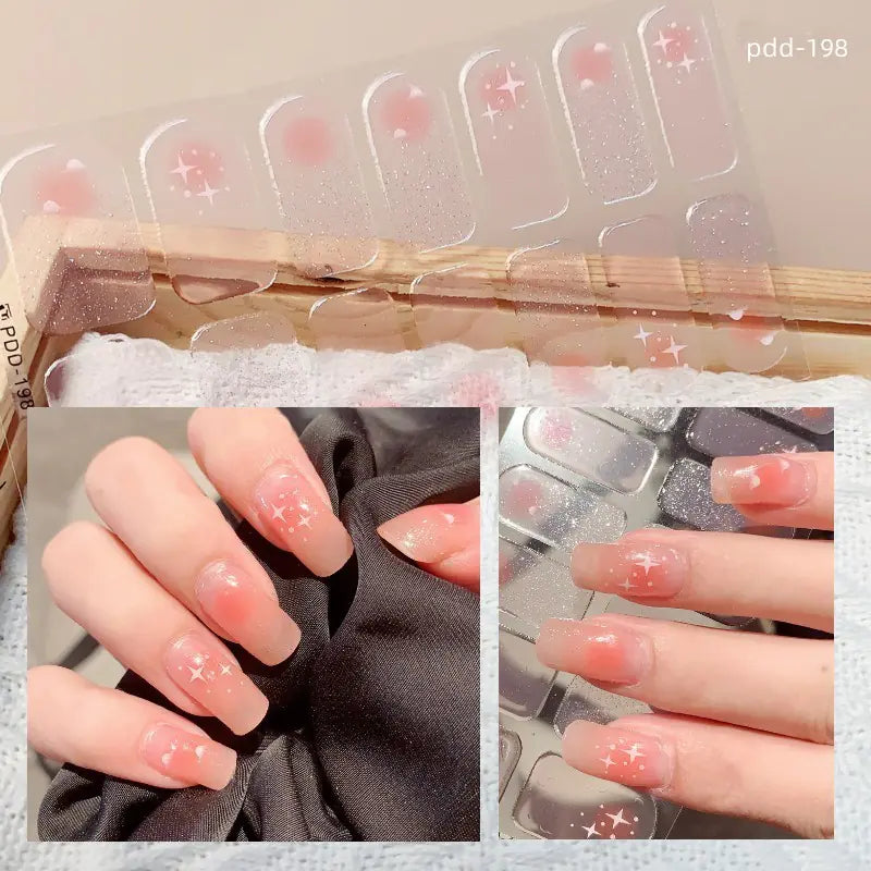 Chic 3D Heart Nail Decals for Spring/Summer