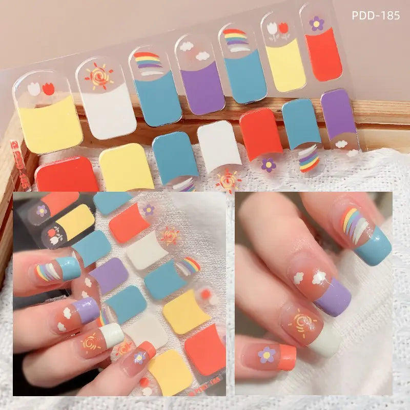 Chic 3D Heart Nail Decals for Spring/Summer