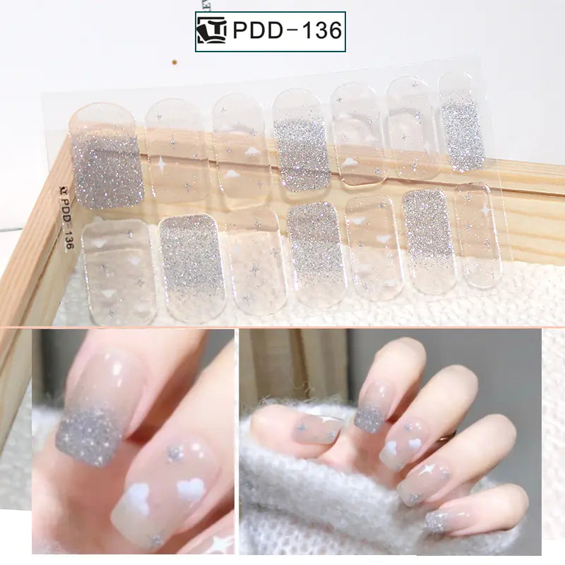 Chic 3D Heart Nail Decals for Spring/Summer