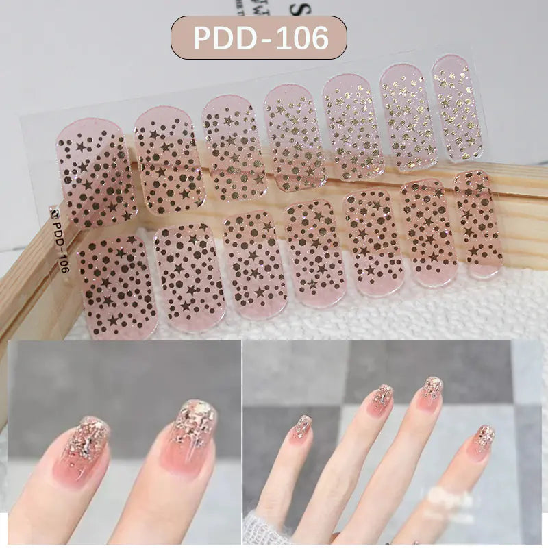 Chic 3D Heart Nail Decals for Spring/Summer