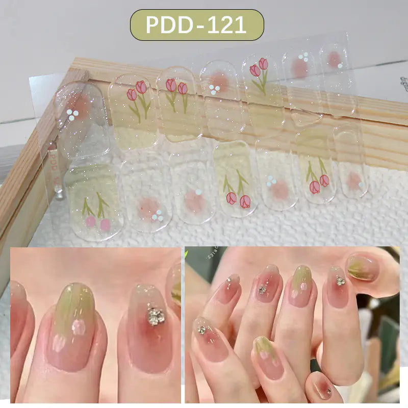 Chic 3D Heart Nail Decals for Spring/Summer