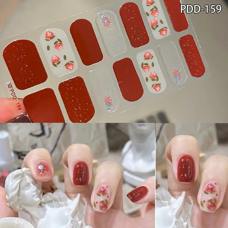 Chic 3D Heart Nail Decals for Spring/Summer