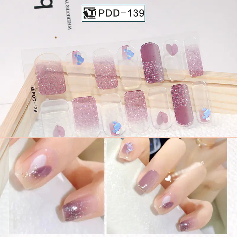 Chic 3D Heart Nail Decals for Spring/Summer