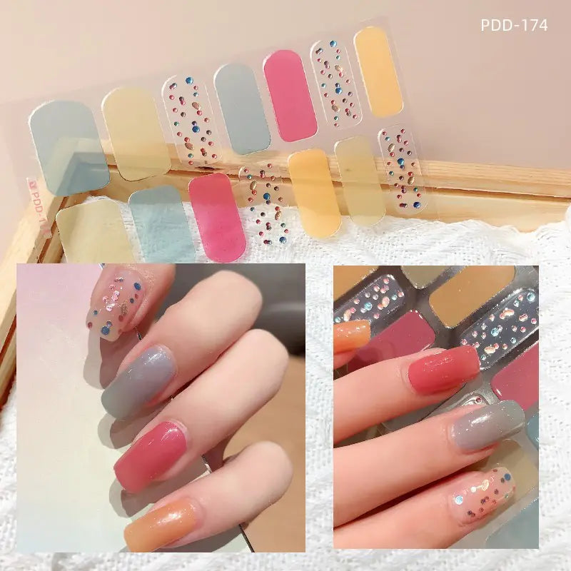 Chic 3D Heart Nail Decals for Spring/Summer